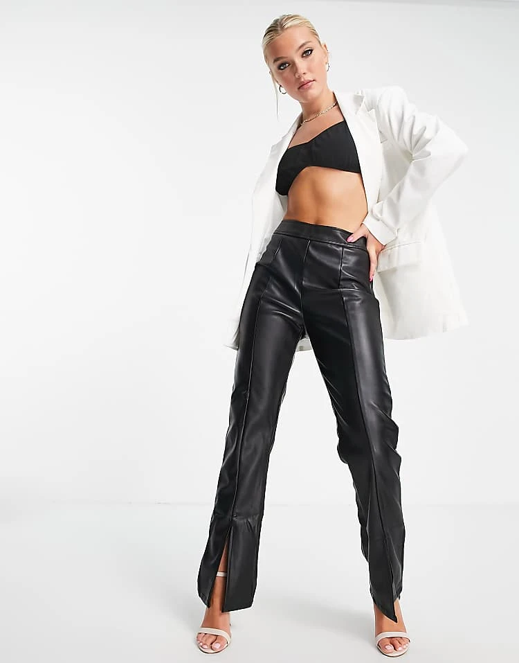In The Style Longline Blazer In Ecru For Women 3 In The Style Longline Blazer In Ecru For Women - Image 3