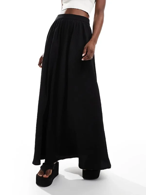 In The Style Maxi Skirt In Black For Women
