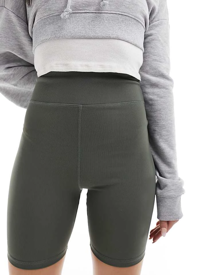 In The Style Sculpt And Control Legging Short In Khaki For Women 4 In The Style Sculpt And Control Legging Short In Khaki For Women - Image 4
