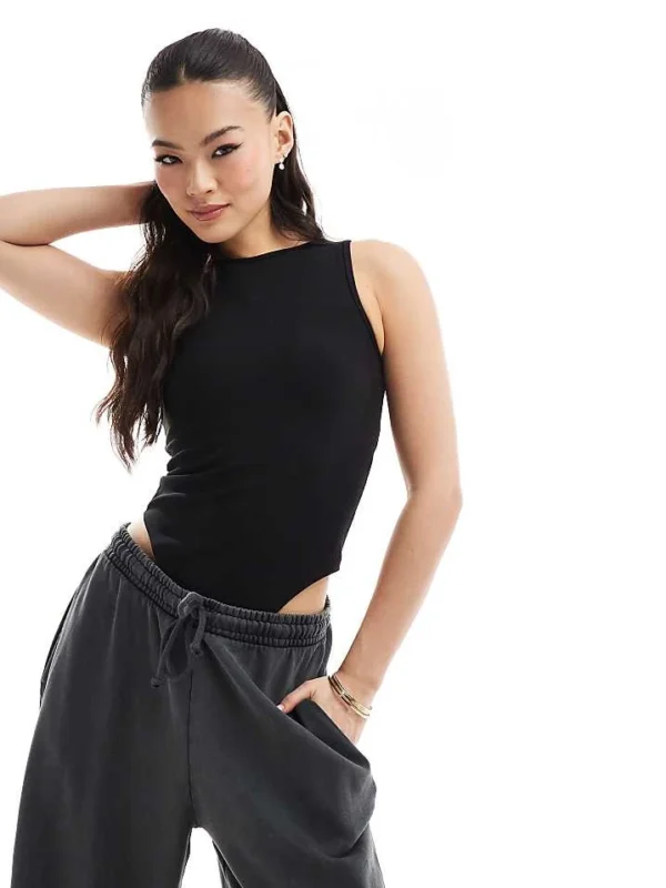 In The Style Sculpt And Control High Neck Bodysuit In Black For Women